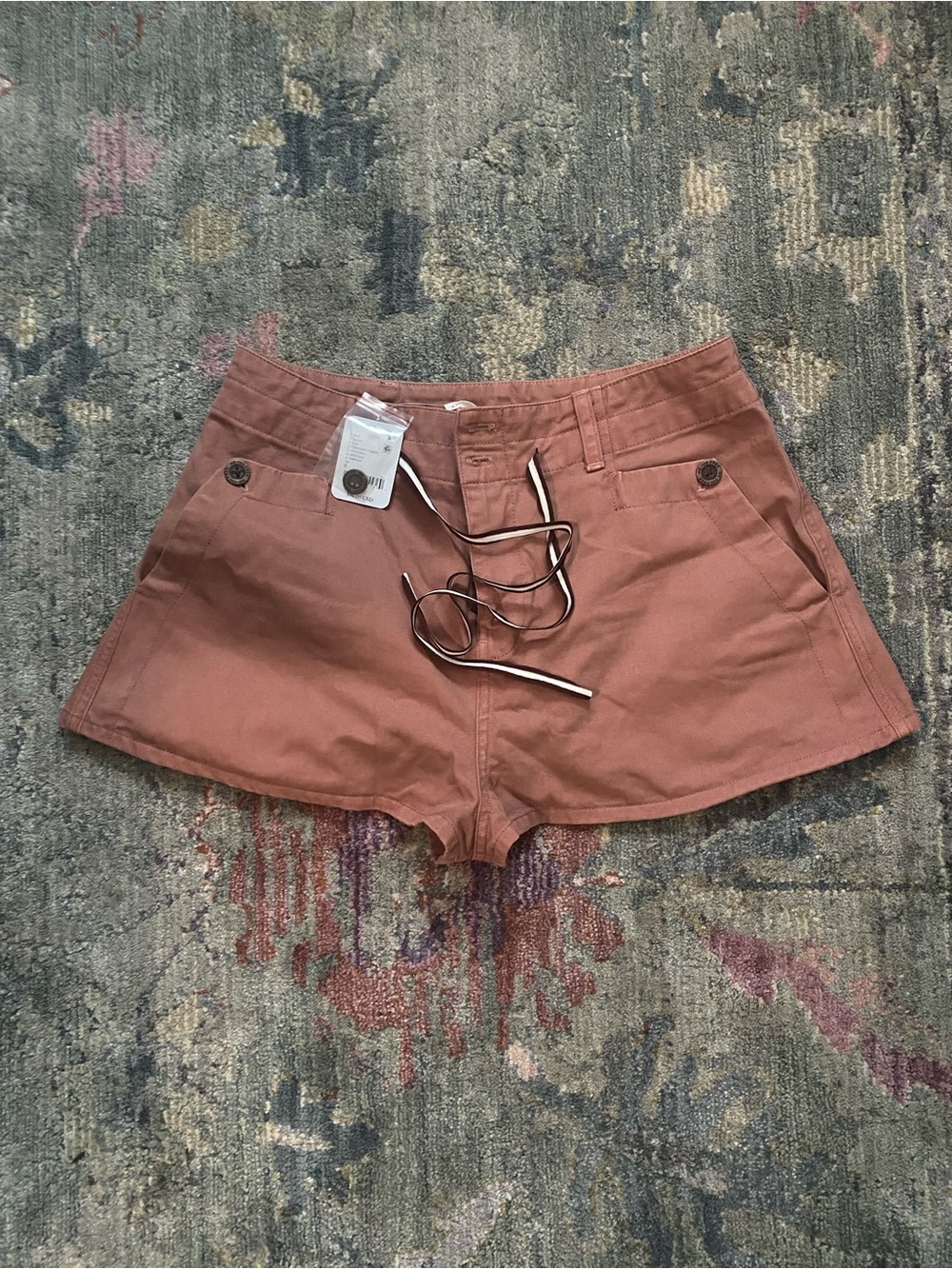 Free People chino trapeze shorts